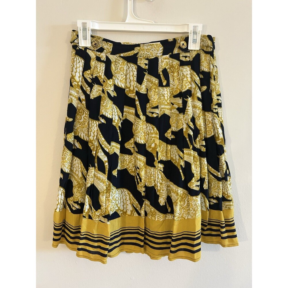 Anthropologie Maeve Skirt Jade Horse Womens Size 4 100% Rayon